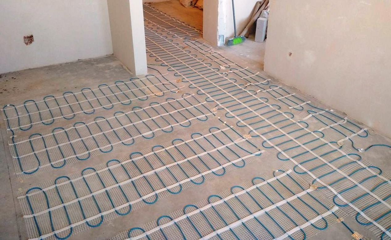 Обогрев бетонных полов