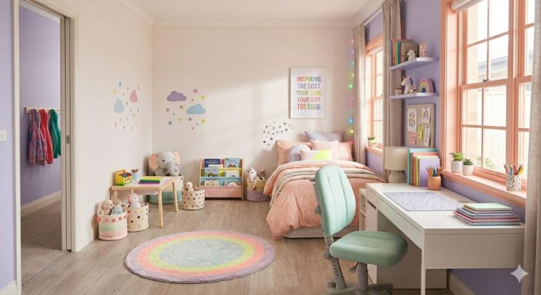 Дитяча кімната для дівчинки сучасний дизайн та комфорт